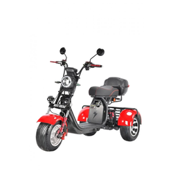 Трехколесный электроскутер CityCoco WHITE SIBERIA pro 3000W TRIKE+ красный