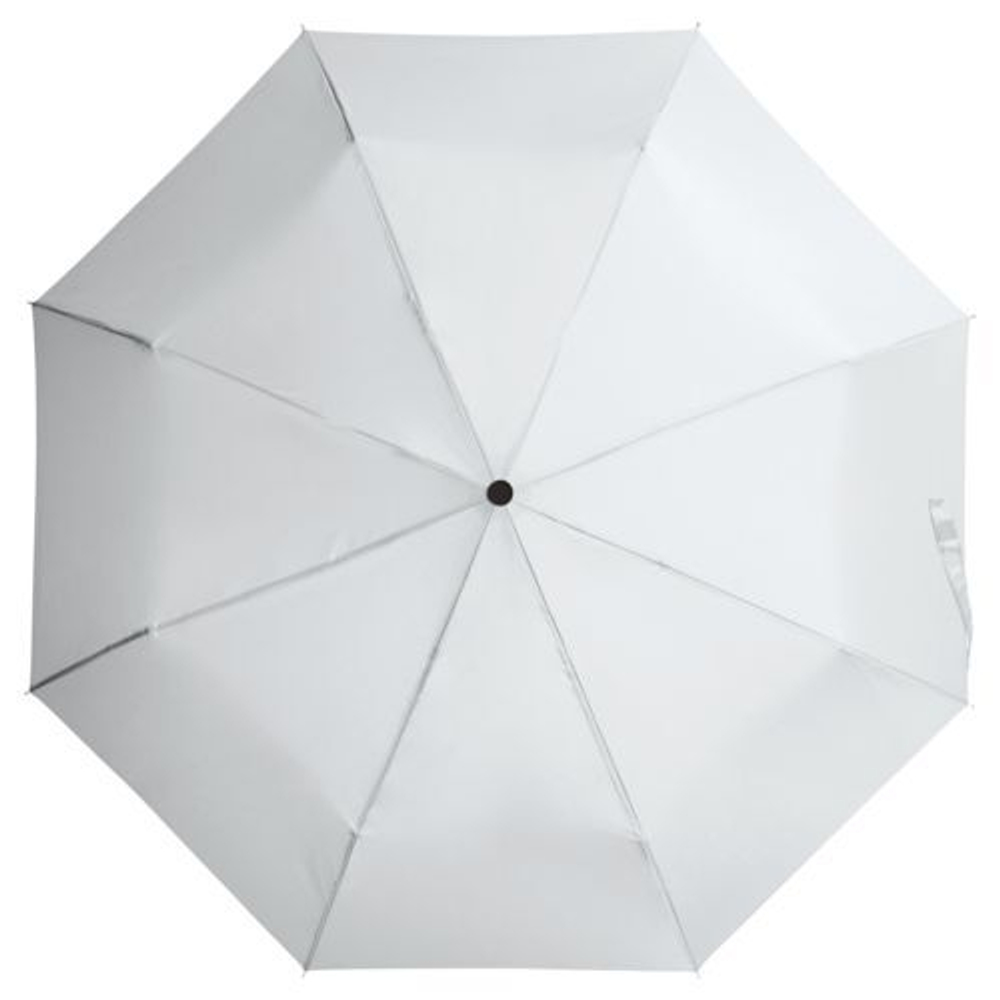 Зонт белый складной с нанесением логотипа