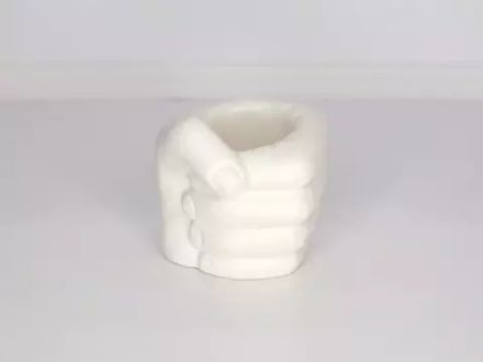 Кашпо - органайзер "Сжатый кулак" (Перламутр), 10х10х10см  7696429, Сима-Ленд