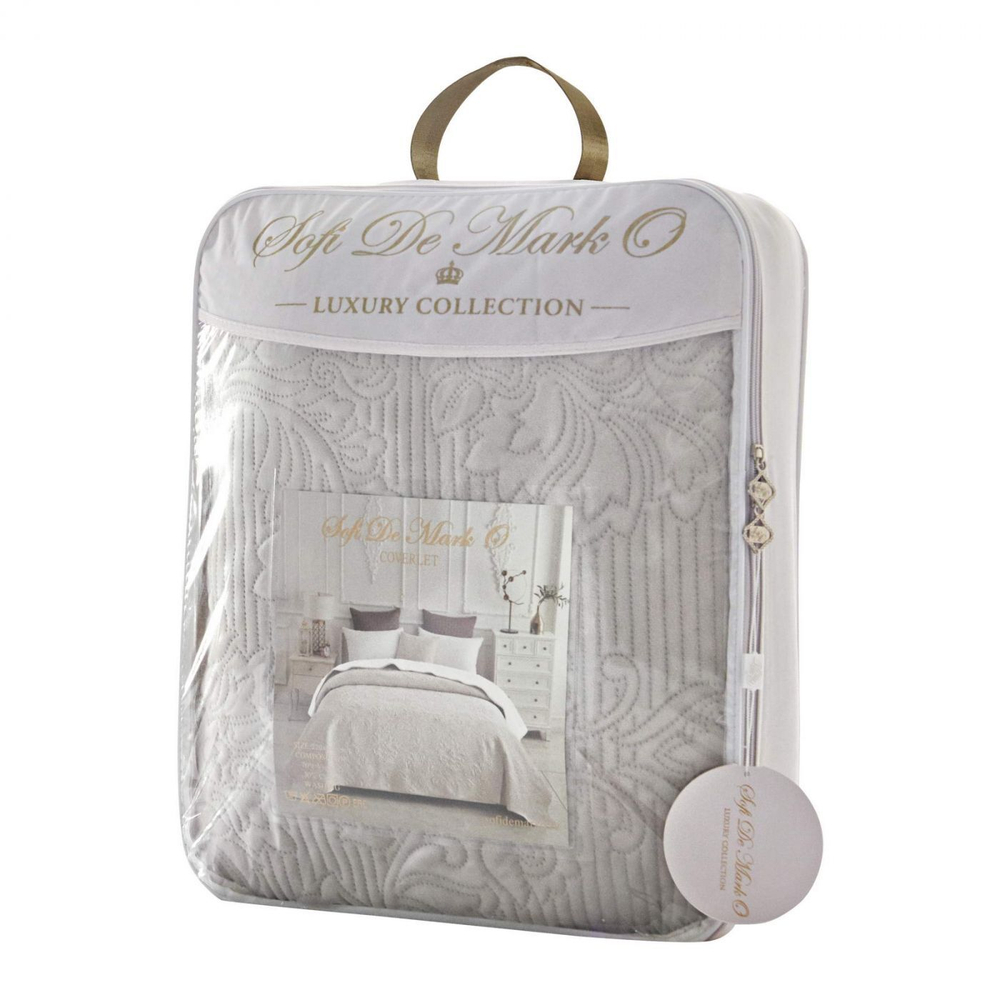 Плед 220х240 Sofi De MarkO Вивальди серый