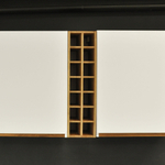 Навесной кухонный шкаф для бутылок 20х30х75 см Севилья / Валенсия из массива дуба, подвесной винный шкаф