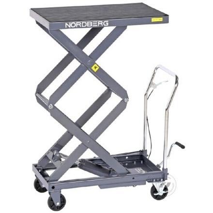 Стол подъемный NORDBERG N3T301G гидравлический, 300 кг, двойные ножницы, серый