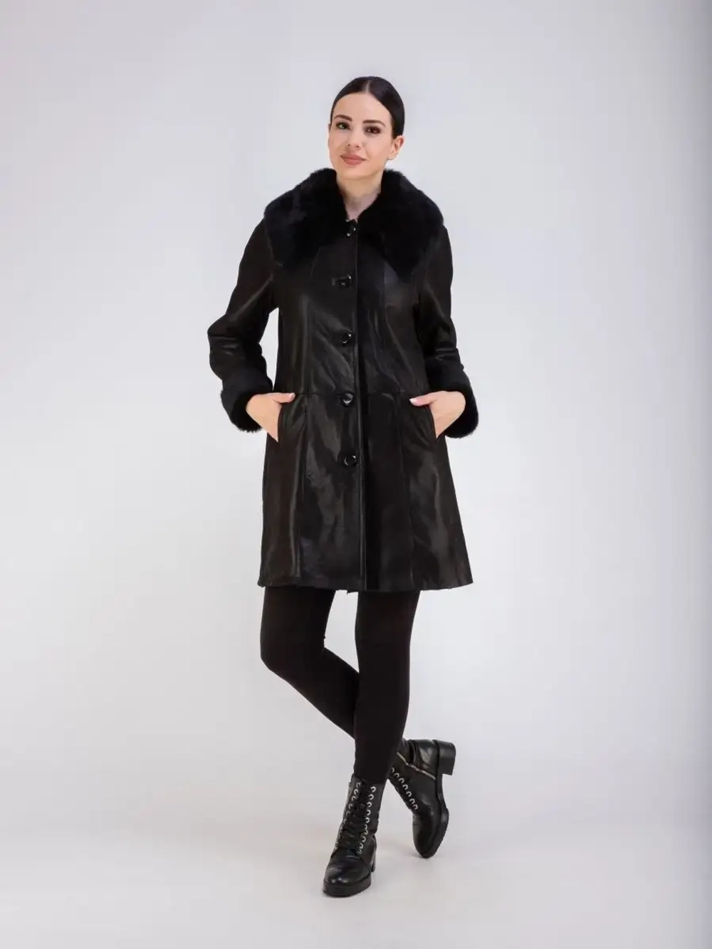 Дубленка натуральная длинная Турция