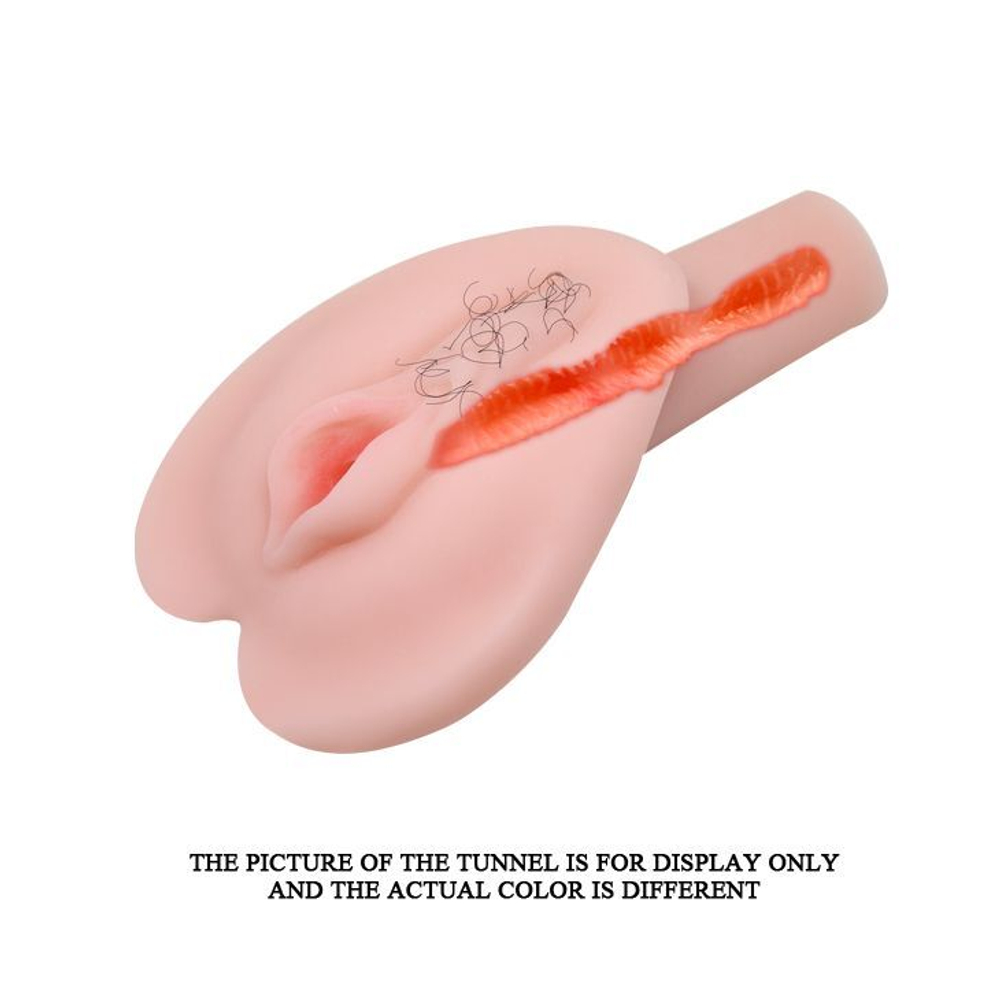 Мастурбатор-вагина с волосиками и вибрацией Rose