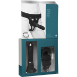 Черный полый страпон с креплением Body Extensions BE Strong - 19,05 см. (Цвет: черный)