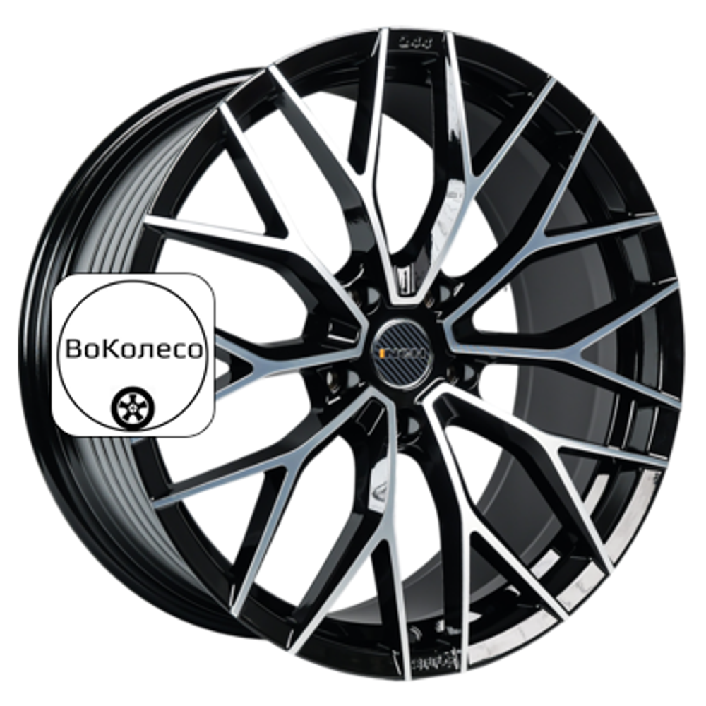 9,5x21/5x112 ET31 D66,6 GA8532 Gloss Black Machined Face (ZJH) FlowForming INCH