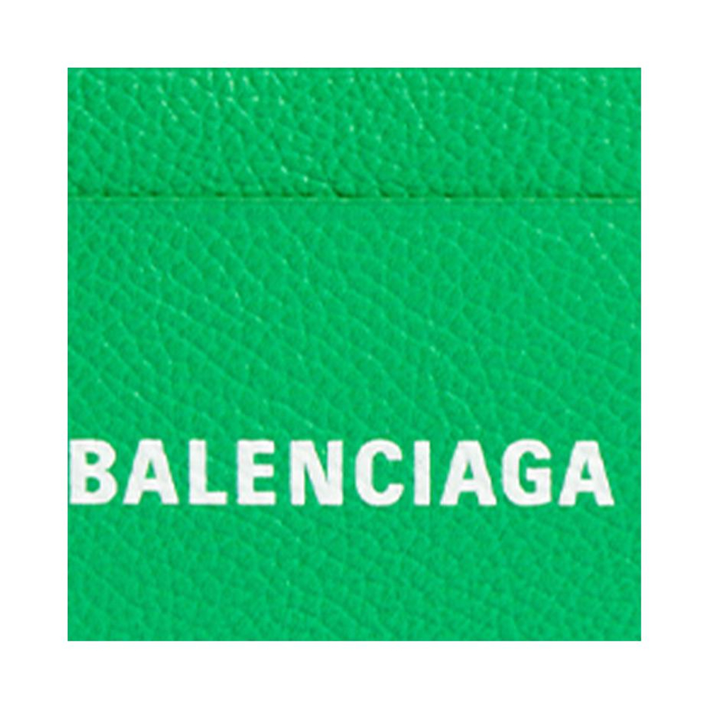 Balenciaga Grain Calfskin Card Holder Women"s Green