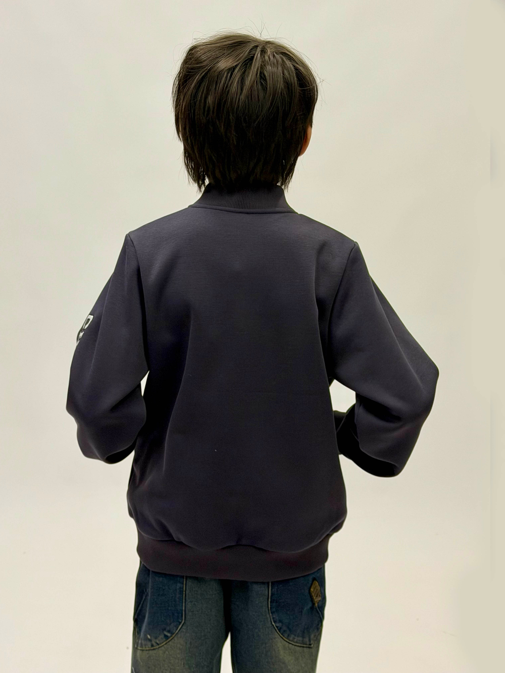 Бомбер трикотажный с начесом для мальчика 9-18 лет Fleur de Vie