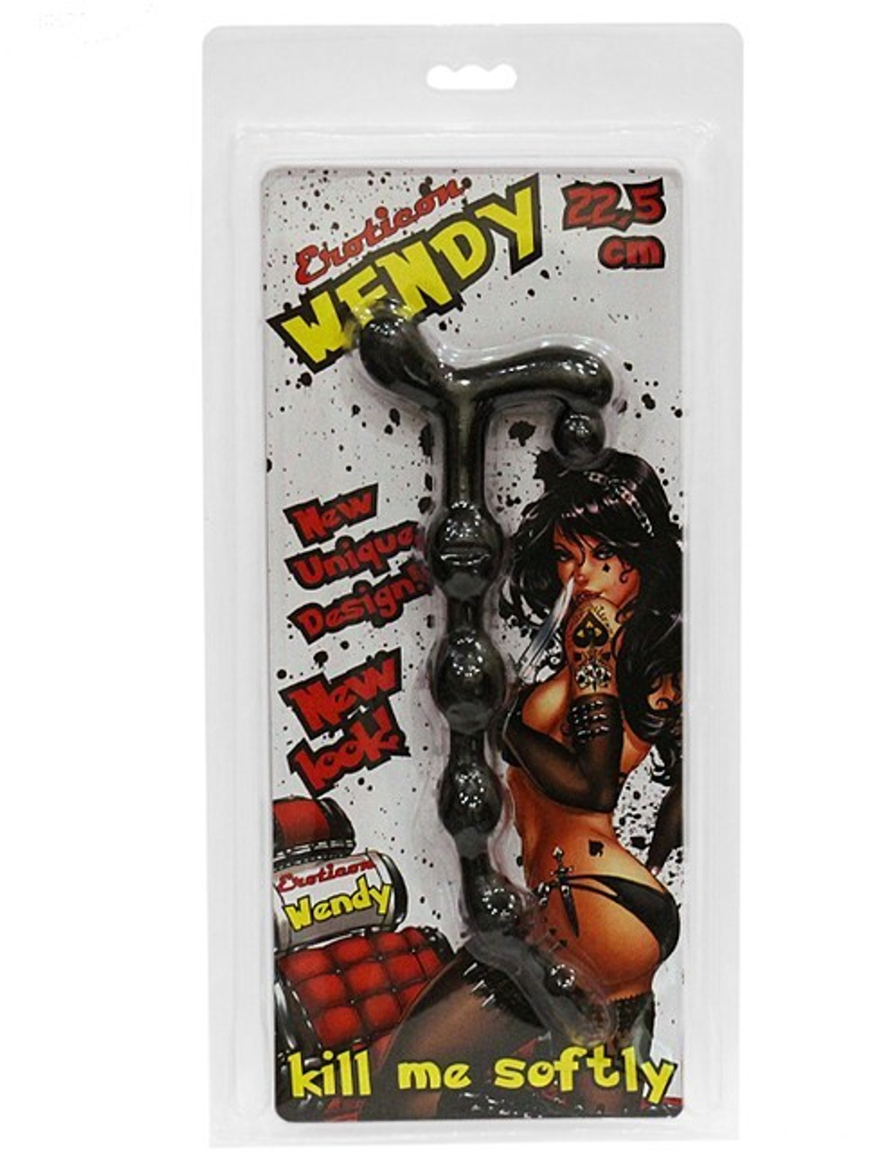 Анальная цепочка Wendy (черный) 25х225 мм (Цвет: черный)