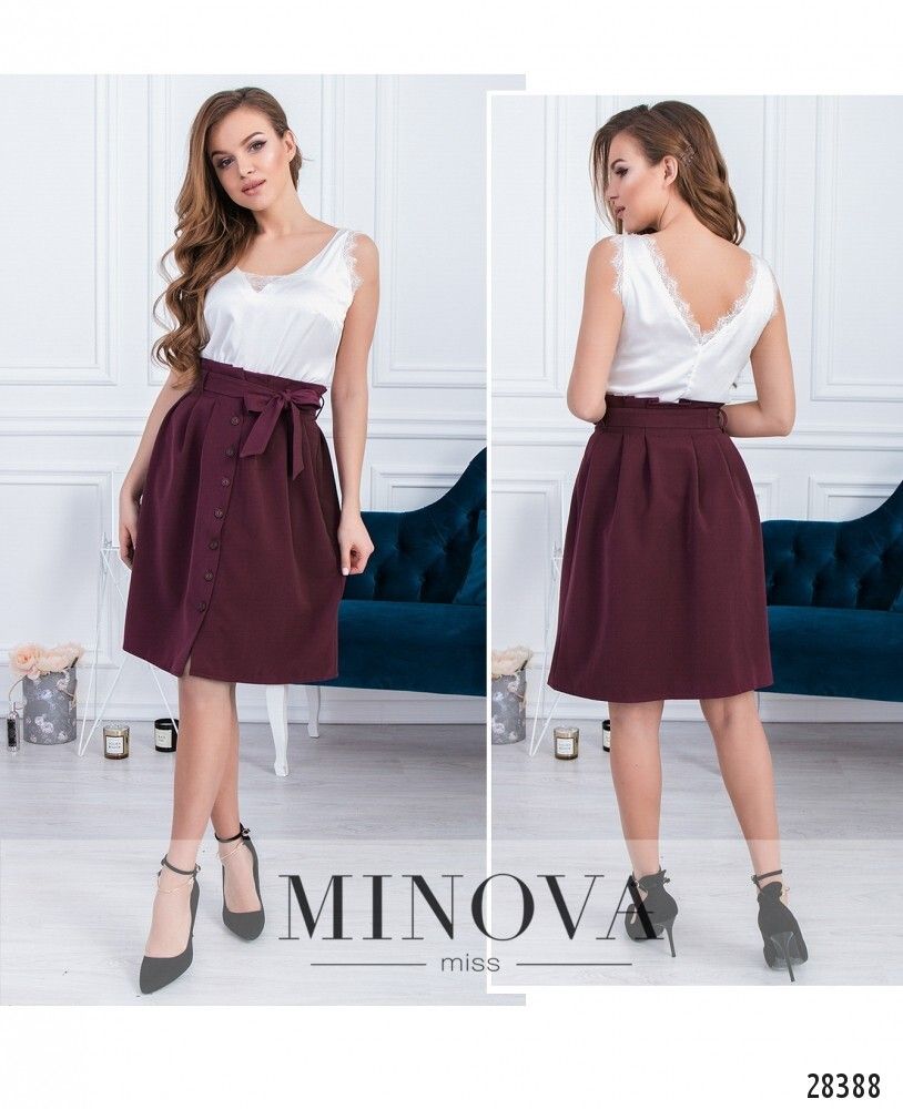 Юбка 1121-1--марсала Minova Юбка 1121-1--марсала Minova