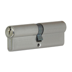 Цилиндровый механизм Самир-Цинк N100 SN ключ/ключ (матовый никель)  Арт.12870