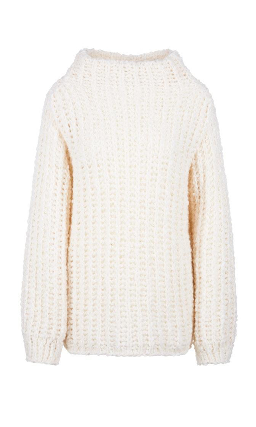 Свитер крупной вязки