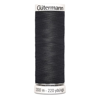 Нить Sew-All 200 м, Gutermann, 190 черно-серый