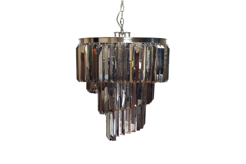 Люстра Garda Decor из дымчатого стекла