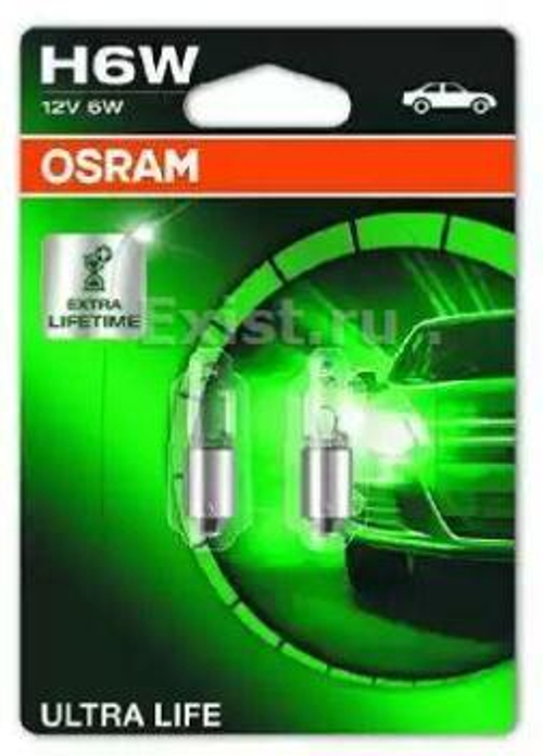 Лампа 12 В 6 Вт H6W Osram 64132ULT