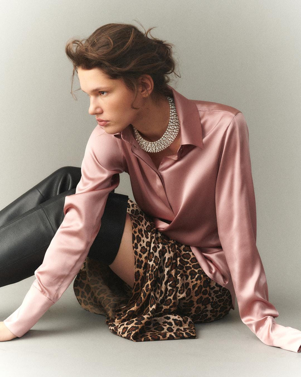 Блуза на пуговицах