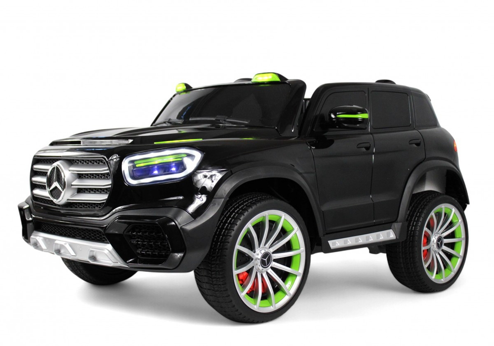 Детский электромобиль RiverToys М007БХ М007БХ-BLACK-GLANEC/черный глянец