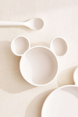 ZARA HOME СИЛИКОНОВАЯ ТАРЕЛКА МИККИ МАУС © DISNEY, КРЕМОВЫЙ