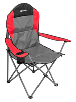 Кресло складное Nisus серый/красный/черный (N-244-GRD-1)