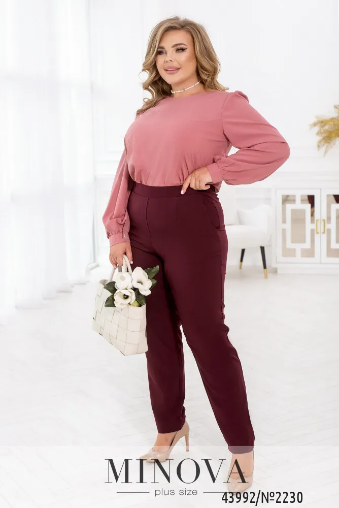 Брюки 2230-бордо Minova
