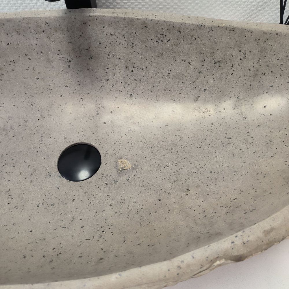 Раковина из речного камня RS-63631 (77*40*15) 0124