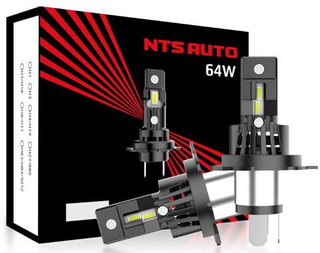Автолампа LED Н 7 к-т (станд цок) (без обманки) 12-24v A54 64W 6300К 6400Lm "NTS" (A54-H7-6300К)