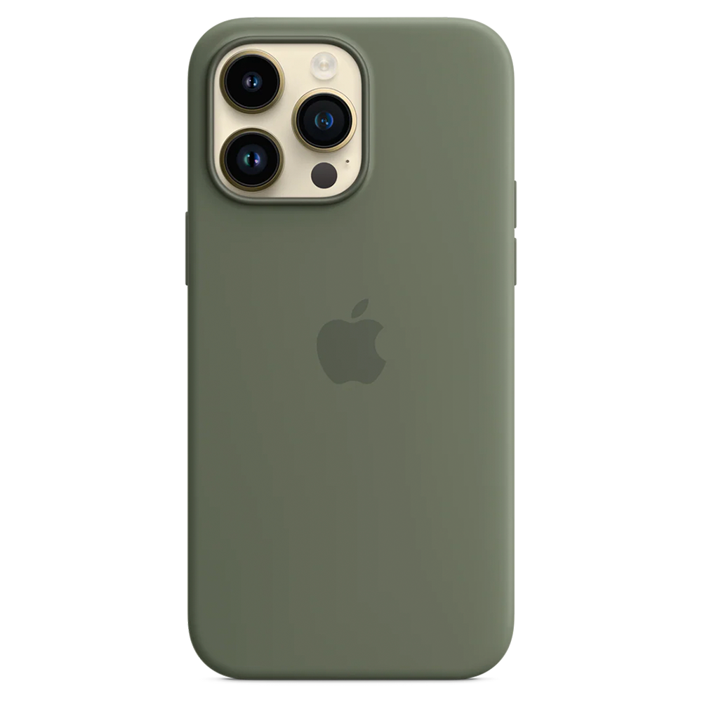 Силиконовый чехол с поддержкой MagSafe Apple Silicone Case для iPhone 14 Pro Max, Olive (Оливковый)