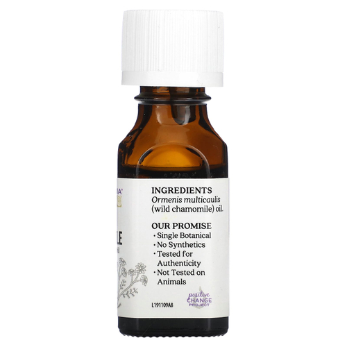 Aura Cacia, Чистое эфирное масло, дикая ромашка, 15 мл (0,5 жидк. унц.)