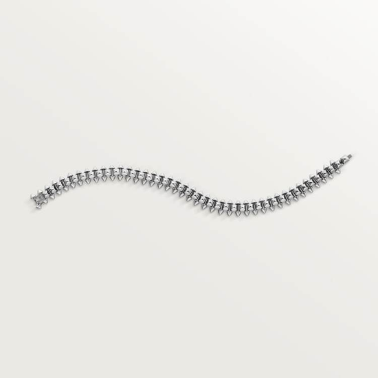 Clash de Cartier bracelet, flexible, medium model in white gold