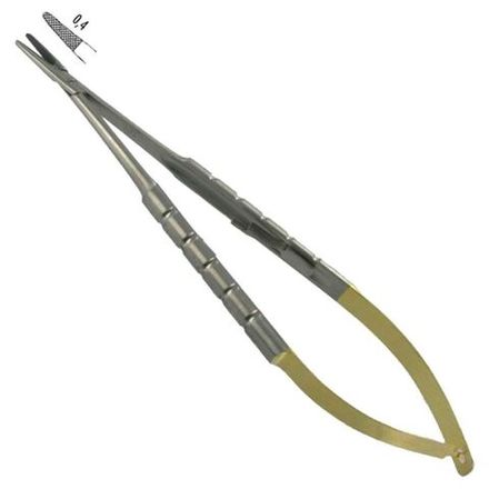 Иглодержатель Сastroviejo TC, круглые ручки