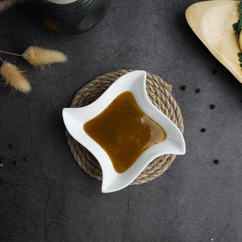 Соусник 60 мл 9,5*9,5 см h2,5 см Mini Mix белый фарфор P.L. Proff Cuisine [6]