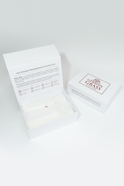 Постельное белье семейное German Grass Silk Bliss Creamy White