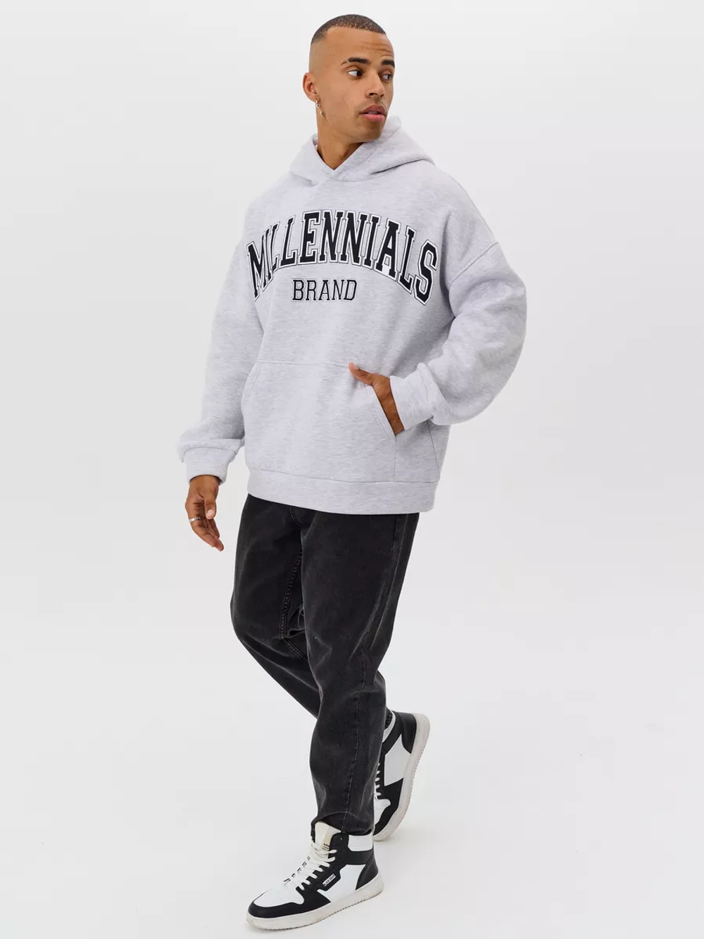 Худи MILLENNIALS GREY