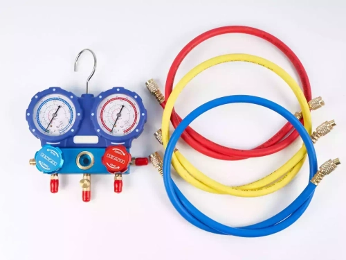Манометрическая станция DSZH WK-C3602S (R22/134/404/410; 2-х вентильная; шланги 90см, 2 адаптера AD89)