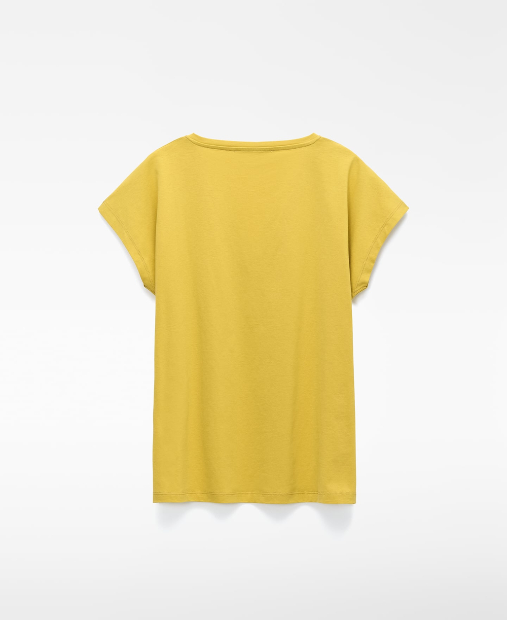 Adolfo Domínguez Футболка с V-образным вырезом PYRATEX®, светло-желтый
