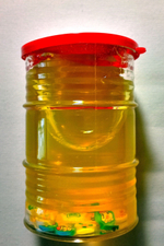 "Бочка Слайма" детская игрушка с 3-х лет, 240 мл, цвет жёлтый, красно-тёмно-синяя крышка