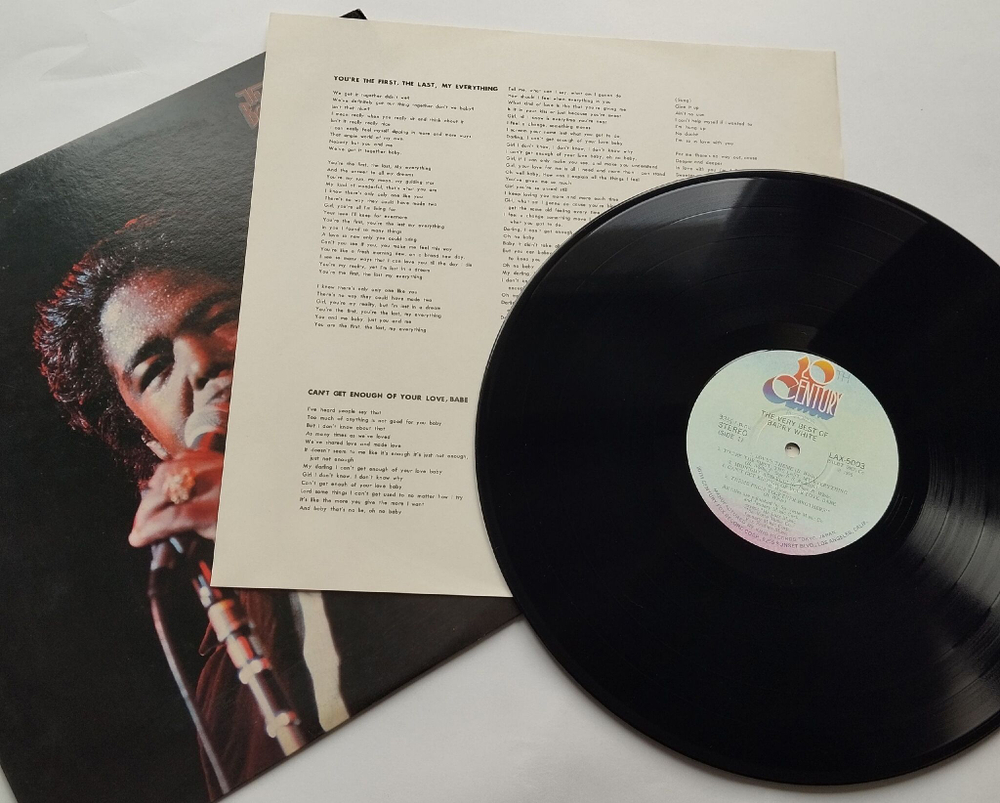 Винтажная виниловая пластинка LP The Very Best Of Barry White (Japan 1976) (No Obi) You're The First, The Last, My Everything