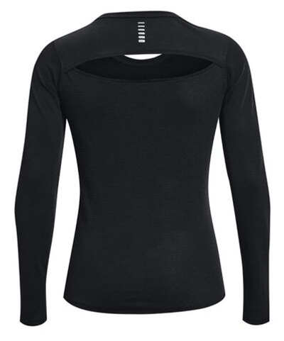 Женская футболка теннисная (dł. Рукава) Under Armour Women's Streaker Long Sleeve - black/reflective
