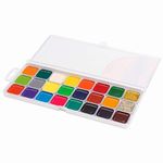 Краски акварельные ЮНЛАНДИЯ "ВЕСЕЛЫЙ ШМЕЛЬ", медовые, 22+2 цвета (золото + серебро), ВОЛШЕБНЫЕ, 191523