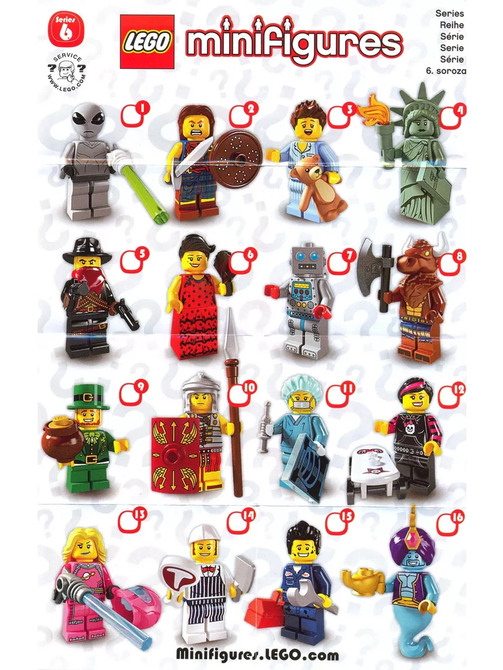 LEGO Minifigures 8827 series 6 серия Пришелец