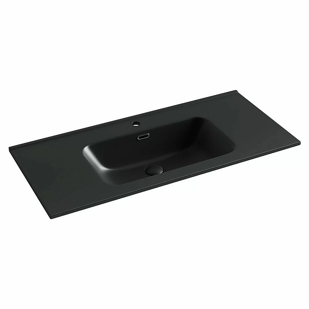Тумба с раковиной Sancos FOLK Floor FL100FW/CN7003MB 100 Bianco