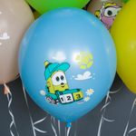 Шар 12" Ассорти Грузовичок Лёва, пастель ВВ 10 шт