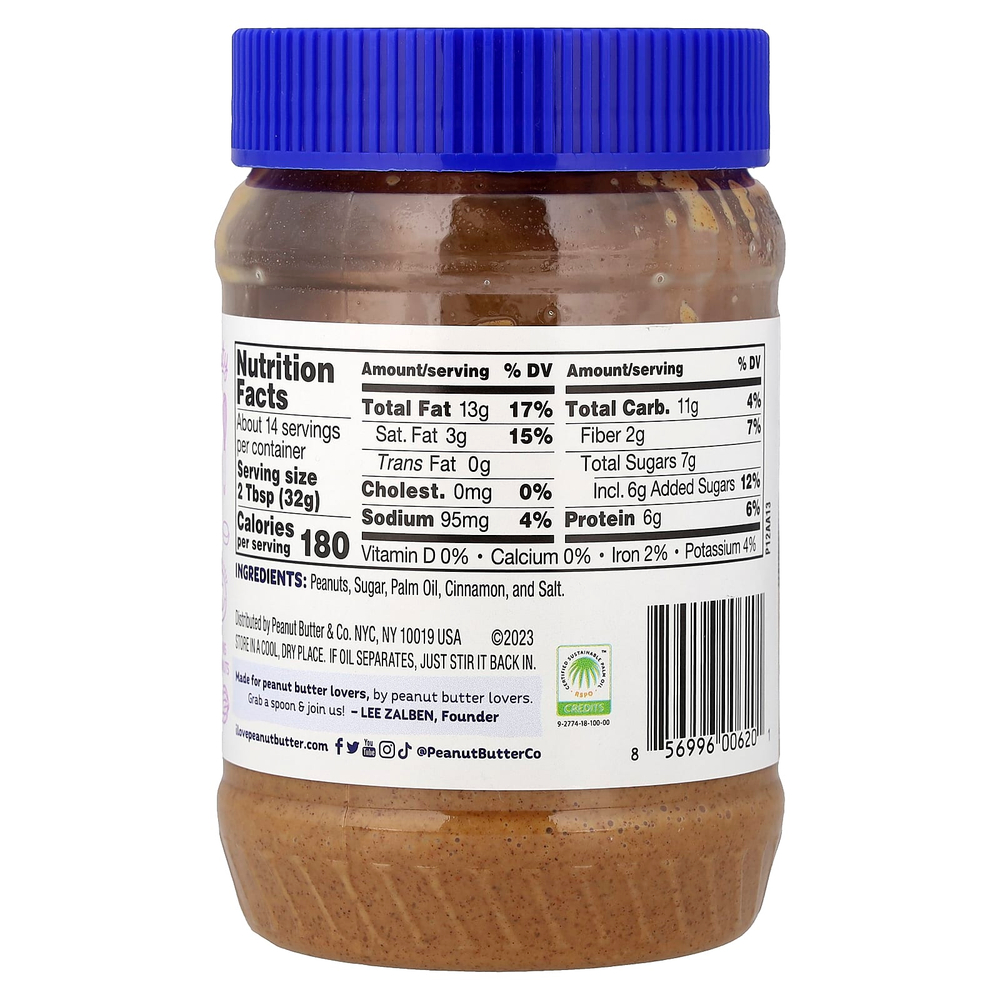 Peanut Butter & Co., спред с арахисовой пастой, Cinnamon Swirl™, 454 г (16 унций)
