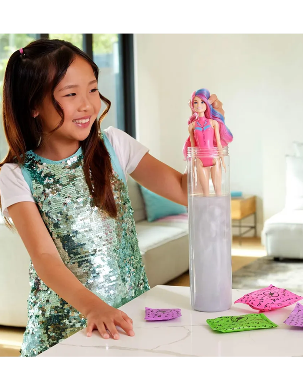 Кукла Барби Color Reveal Disco Star JCP01