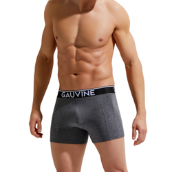 Мужские трусы боксеры темно-серые меланж GAUVINE 3011