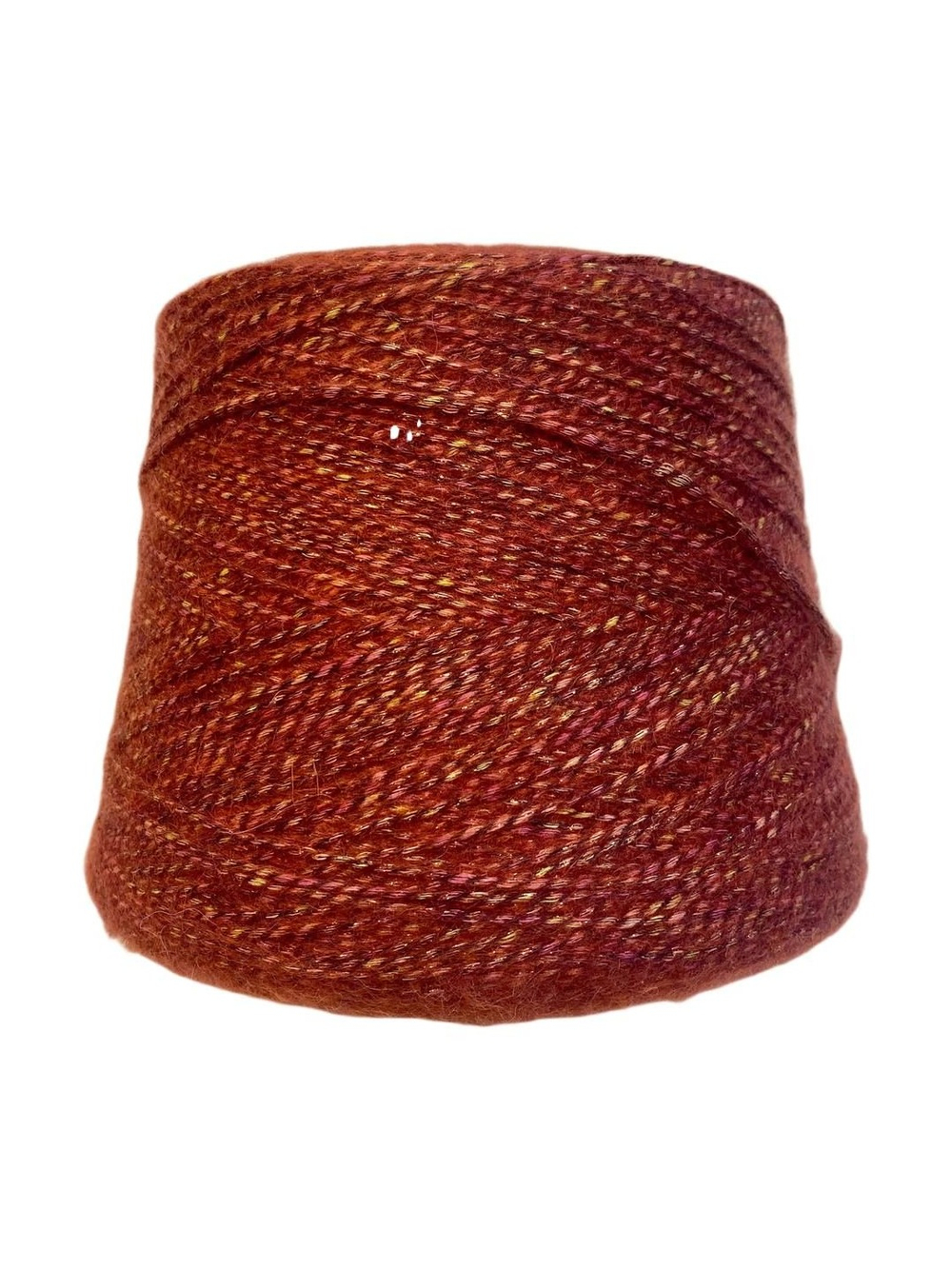 Пряжа на бобине 230г (Италия) 40% хлопок 24% альпака 11% меринос 7% люрекс 18% п/а 100г-220м