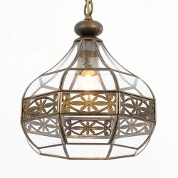 Citilux Гера-2 CL444210 Подвесной светильник витражный Бронза