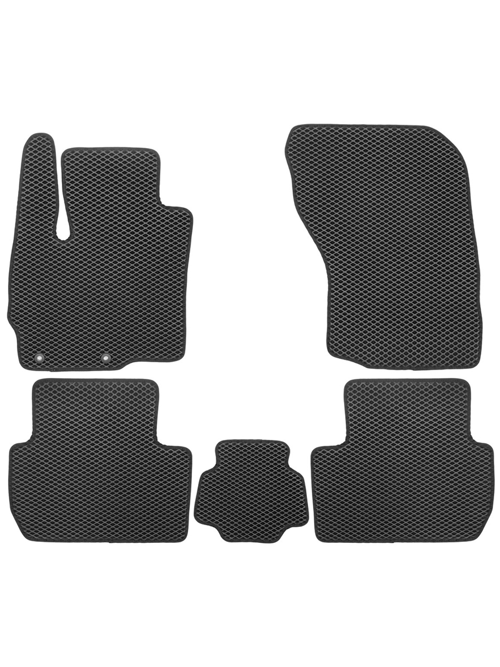 Коврики в салон для EVA MITSUBISHI Outlander III, IIIr, r2, r3 2012-6 (черная окантовка), 5шт. EVA.B.0503502922110K
