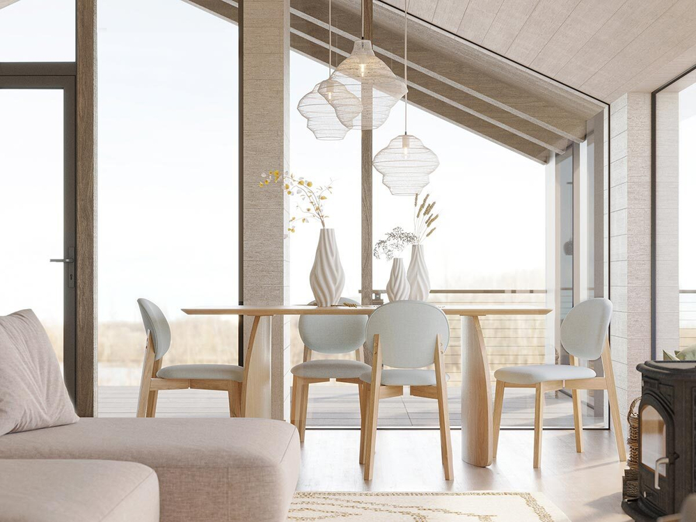 Светильник подвесной vinger, D45х50 см, бежевый