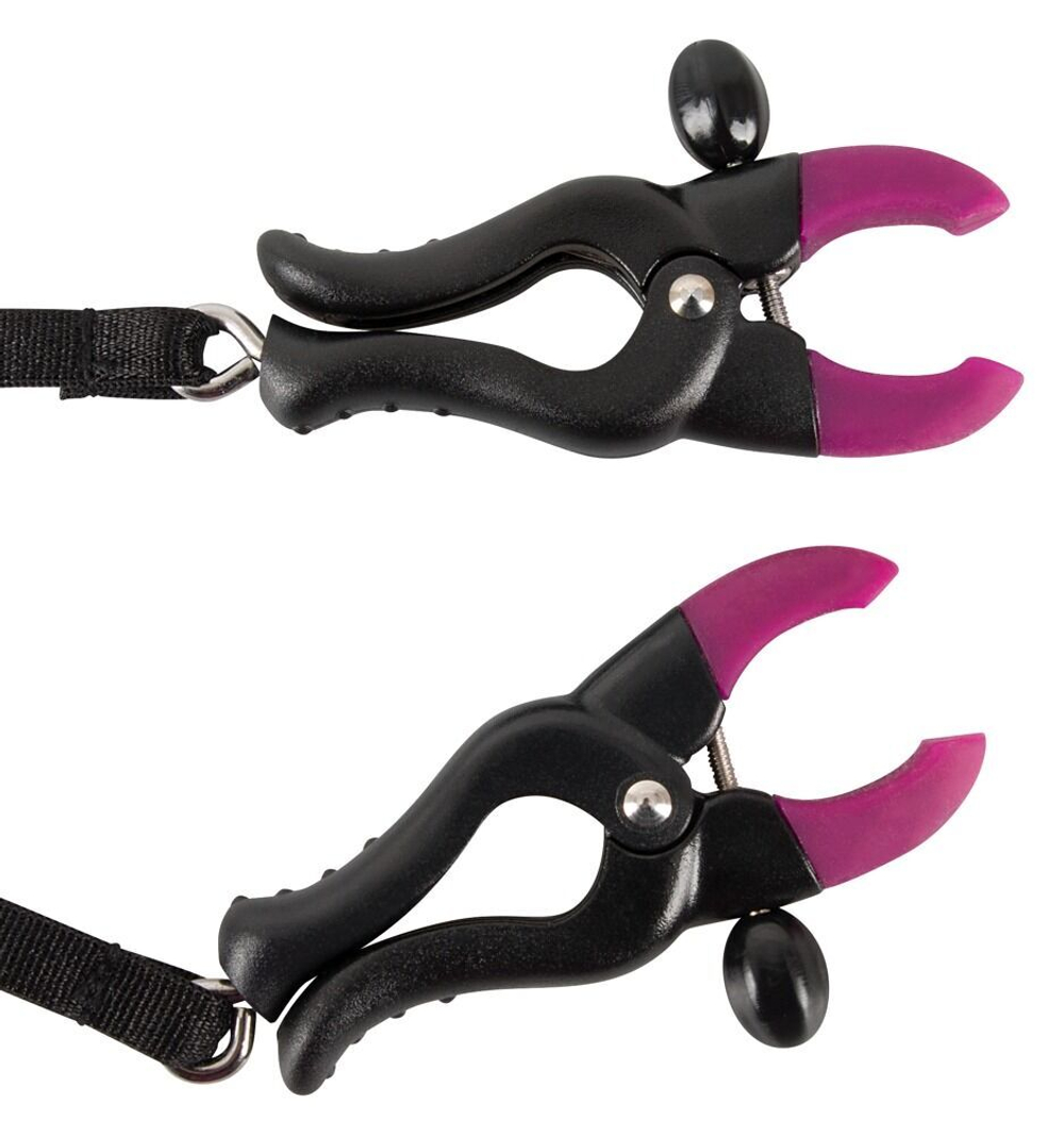 Женские вибростринги с зажимами для половых губ Spreader String with Vibrator